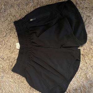 Black Lululemon Tracker shorts size 4